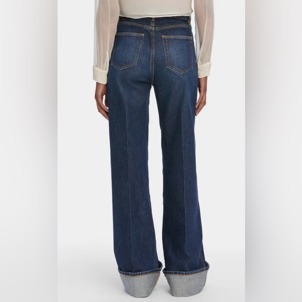 Frame Denim Dark Blue Flare Jeans - Picture 6 of 9